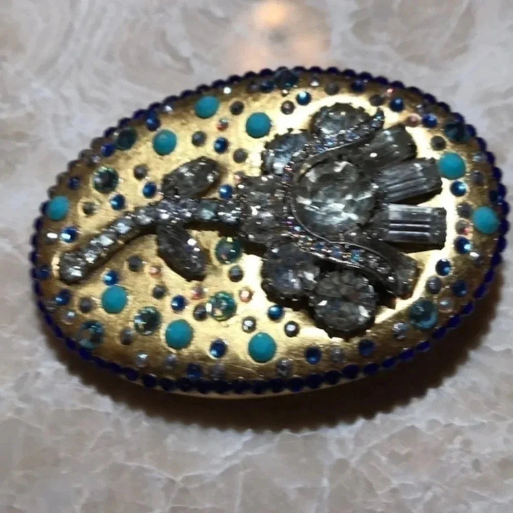 HOLMAN III art hand made‎ vintage pin​​